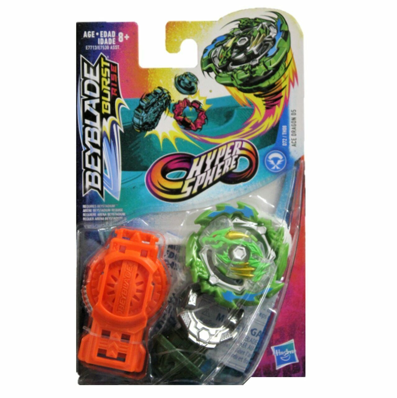 Hasbro Ace Dragon D5 Sting Charge I-h Burst Rise Hypersphere Beyblade 