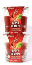 2 Count Glade 3.4 Oz Limited Edition Apple Of My Pie Scented Glass Candle