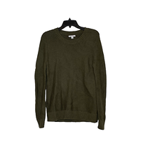 J. Crew Mercantile Mens Sweater Size Small Green Knit Cotton Merino Wool Blend - $29.69