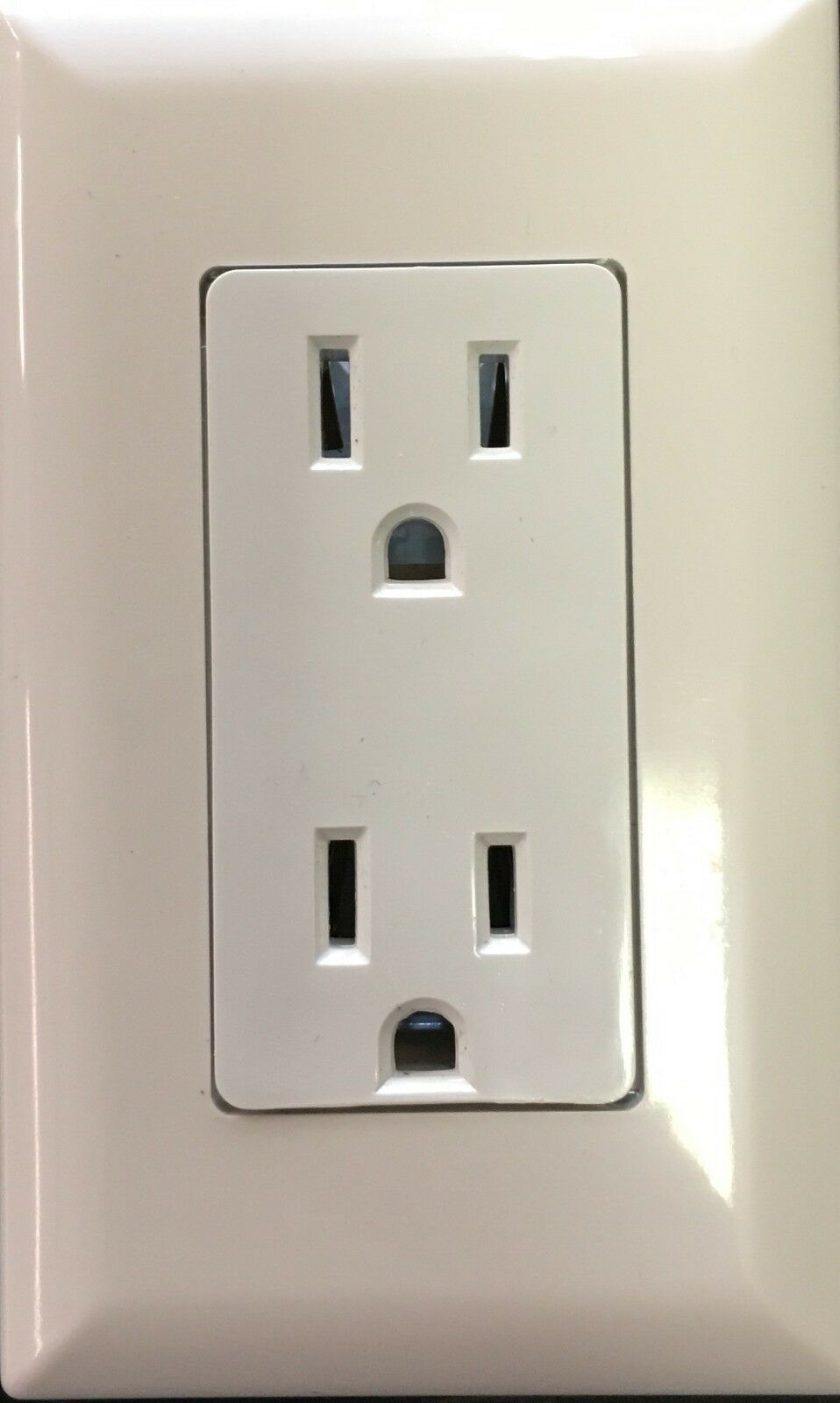 Mobile Home/RV Wirecon White Decorator Wall Receptacle Electrical