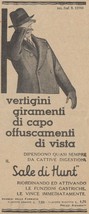 V1405 Salt By Hunt - Offuscamenti By Vista - 1935 Advertising - Vintage To - $4.42