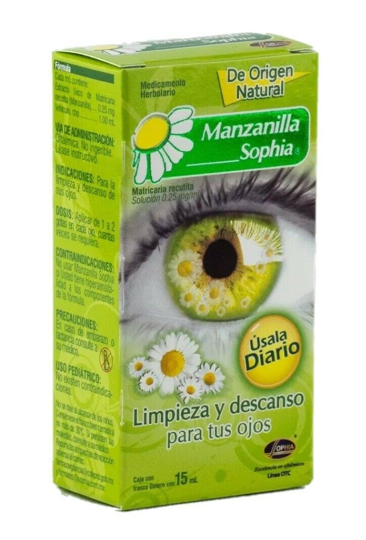 SOPHIA CHAMOMILE HERBAL EYE DROPS GOTAS MANZANILLA SOPHIA de Origen Natural 15mL Other Vision Care