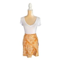 Billabong x Sincerely Jules Short and Free Mini Skirt Size 30 Orange Sna... - $36.62