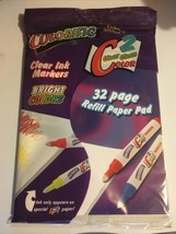 Colorific 32-Page Refill Paper Pads. Clear Clean color. for Ink Markers ... - $7.91