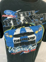 Vintage NASCAR T Shirt Double Side Racing Tee XL 90s Tultex Crew Ford Logo - $49.99