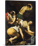 ARTCANVAS Crucifixion of Saint Peter 1600 Canvas Art Print by Caravaggio - $43.99