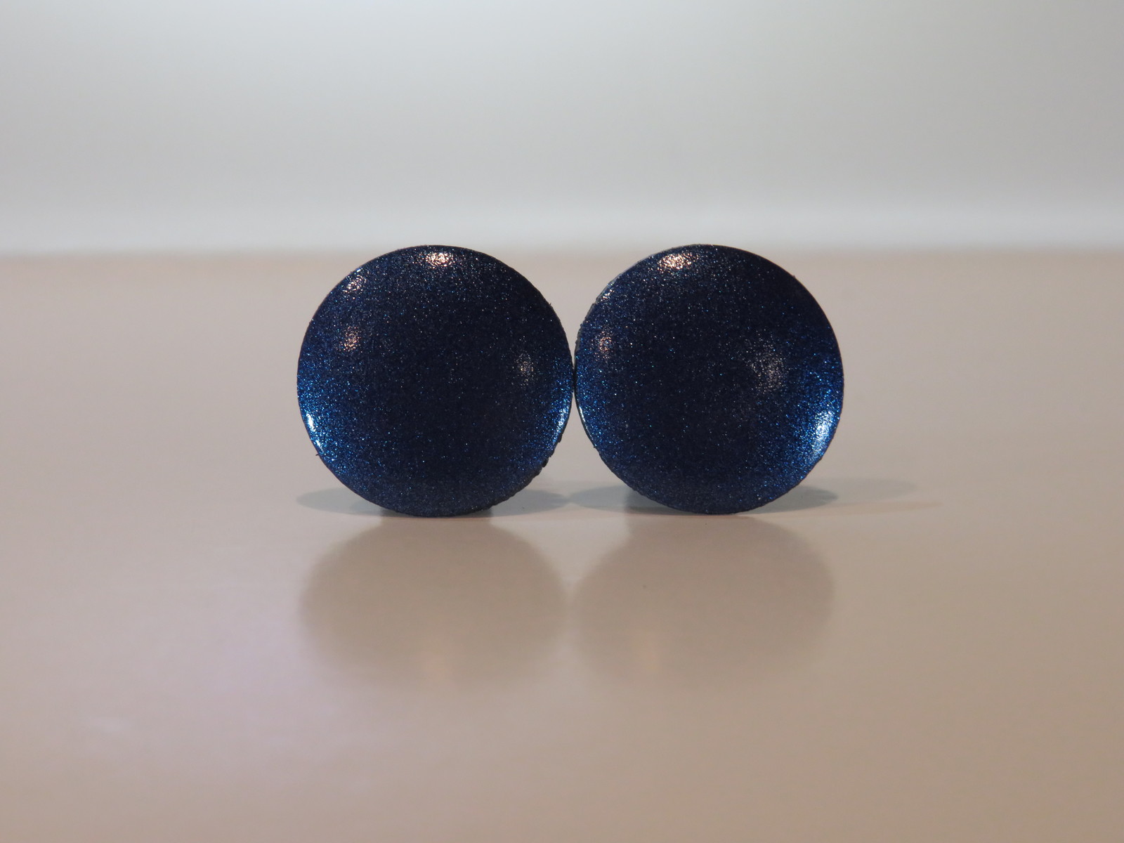 Metallic BLUE Set of 4 Bumper Plug Front License Plate Holes Cover 6