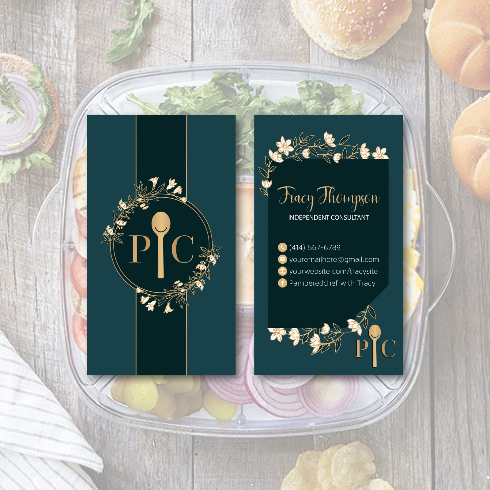 Pampered Chef Business Cards, Personalized and 50 similar items