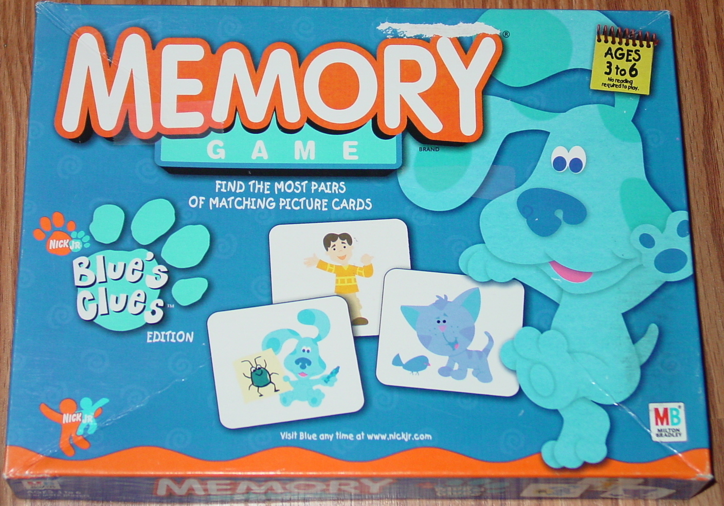 Memory Game Blues Clues 2003 Milton Bradley and 50 similar items