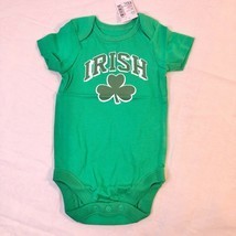 The Childrens Place Green 1pc IRISH Bodysuit 0-3M Shamrock St. Patricks Day - $14.60