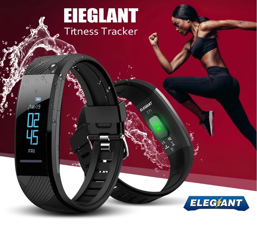 NEW! C11 0.87in Heart Rate Monitor Touch Fitness Tracker 3 Sport Modes