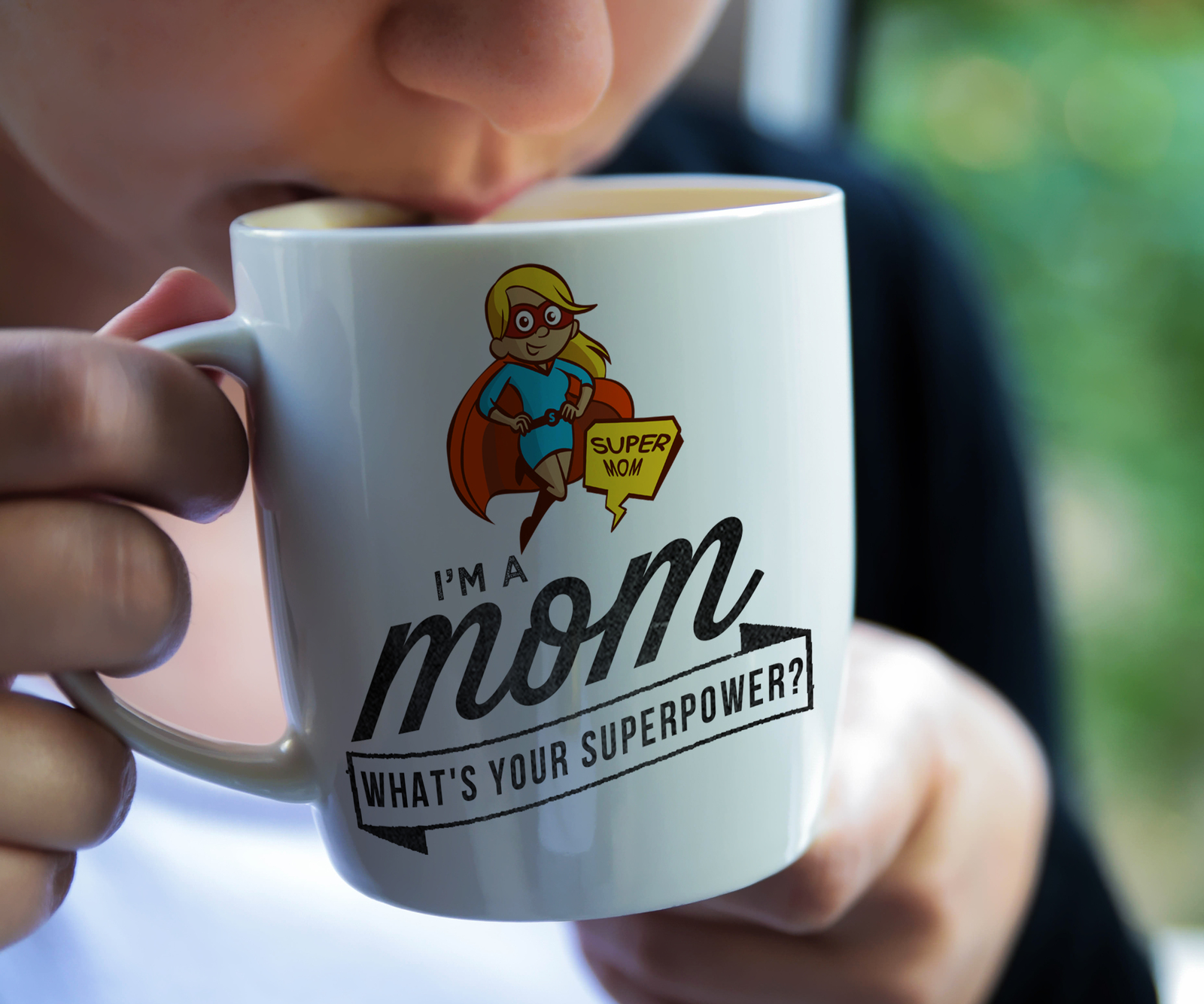 Super Mom Mug Funny Mom Appreciation Mug Superpower Mom Mum Mother S Day Gift Dinnerware