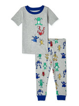 Wonder Nation Toddler Boys&#39; Monster Cotton Pajamas, 2-Piece Set 3T - $24.99
