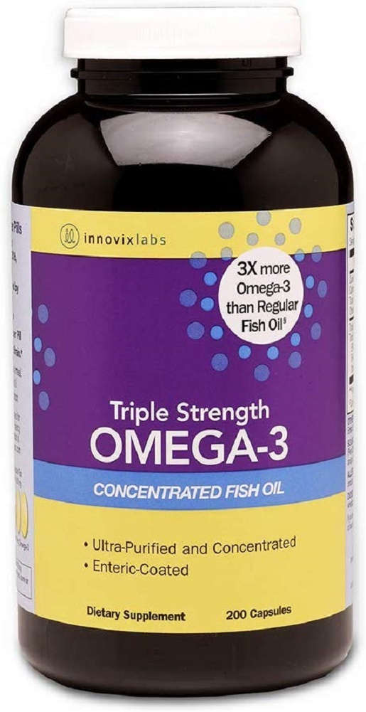 InnovixLabs Triple Strength Omega-3. Concentrated Fish Oil, 900 Mg ...