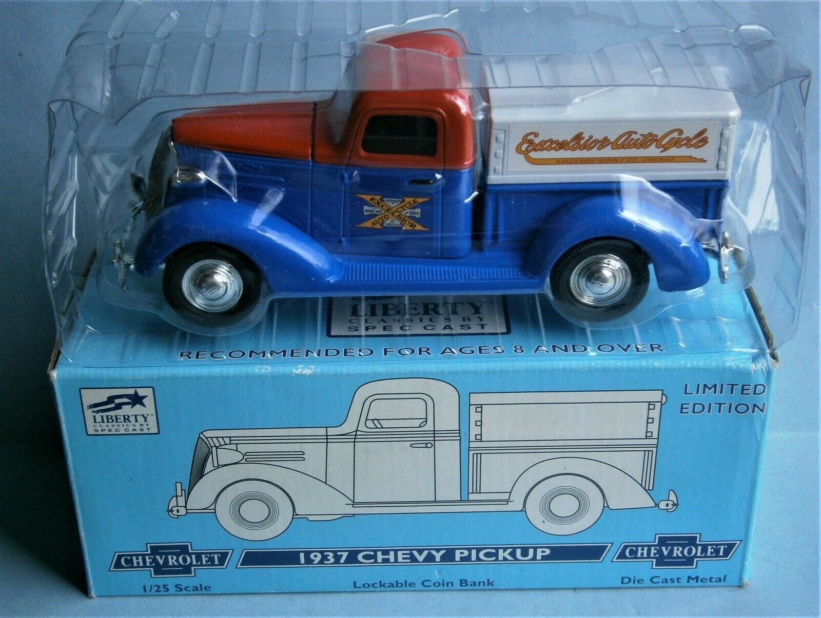 1937 Chevy Pickup Coin Bank by Liberty Classics made for Excelsior Auto ...