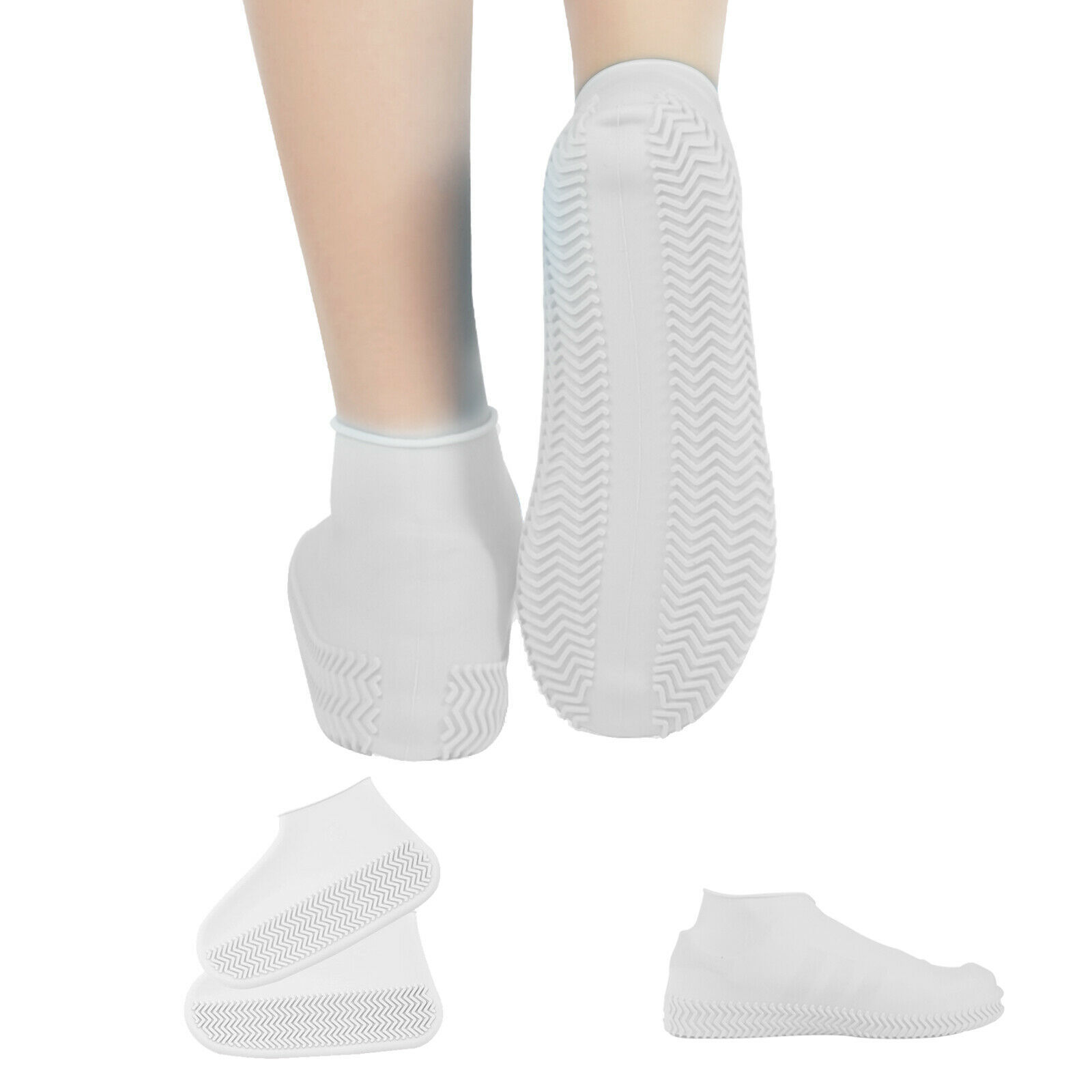 Step In Sock Cover Waterproof Reusable Fast HandFree Boot Shoe Sock