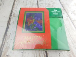 VTG Fruit Happy Holidays Cards  &quot;Best ....Year&quot; Magic Paper Box of 20 NO... - $19.79