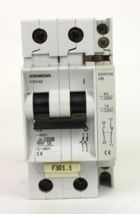 Siemens 5SX42 C3 Circuit Breaker, 2 Pole w/ 5SX9100 Auxiliary Contact - $19.79