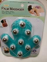 Lindo Palm Massager self 3D rotating balls 4 back hips arms shoulder leg... - $15.00