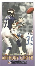 FLEER 1993  Anthony Carter #101 GameDay Football Card  - $3.00