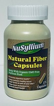 NuSyllium Vegan Natural Fiber Capsules 175 caps each Free US Ship 11/202... - $15.99