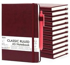 12 Pack Notebooks Journals Bulk with 12 Black Pens, Feela A5 Hardcover N... - $74.79