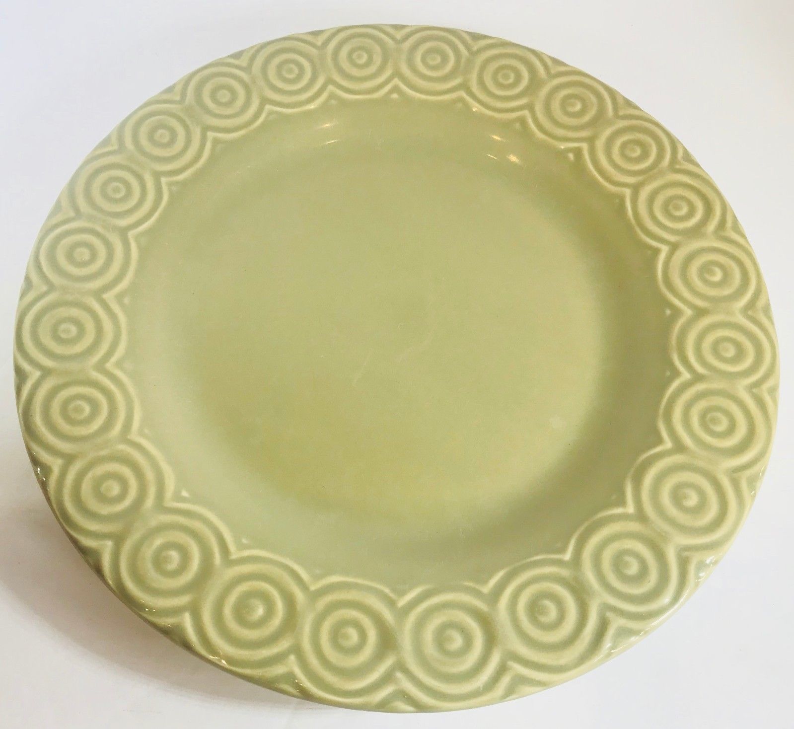Crate & Barrel "SIERRA KHAKI" Dinner Plate (Portugal) Plates