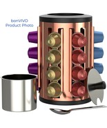 bonVIVO Kafono Nespresso Coffee Pod Holder, Sleek Organizer w/ sugar bow... - $25.74