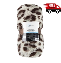 Extra Plush Lightweight Sherpa Throw Blanket- Leopard - $14.90
