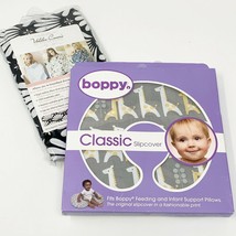 Boppy Pillow Cover Slipcover Baby Classic Gray Giraffe &amp; Udder Nursing C... - $20.26