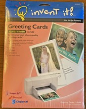 INVENT IT! Greeting Cards Gloss Finish 1/2 Fold - 10 Cards/Envelopes  - $10.75