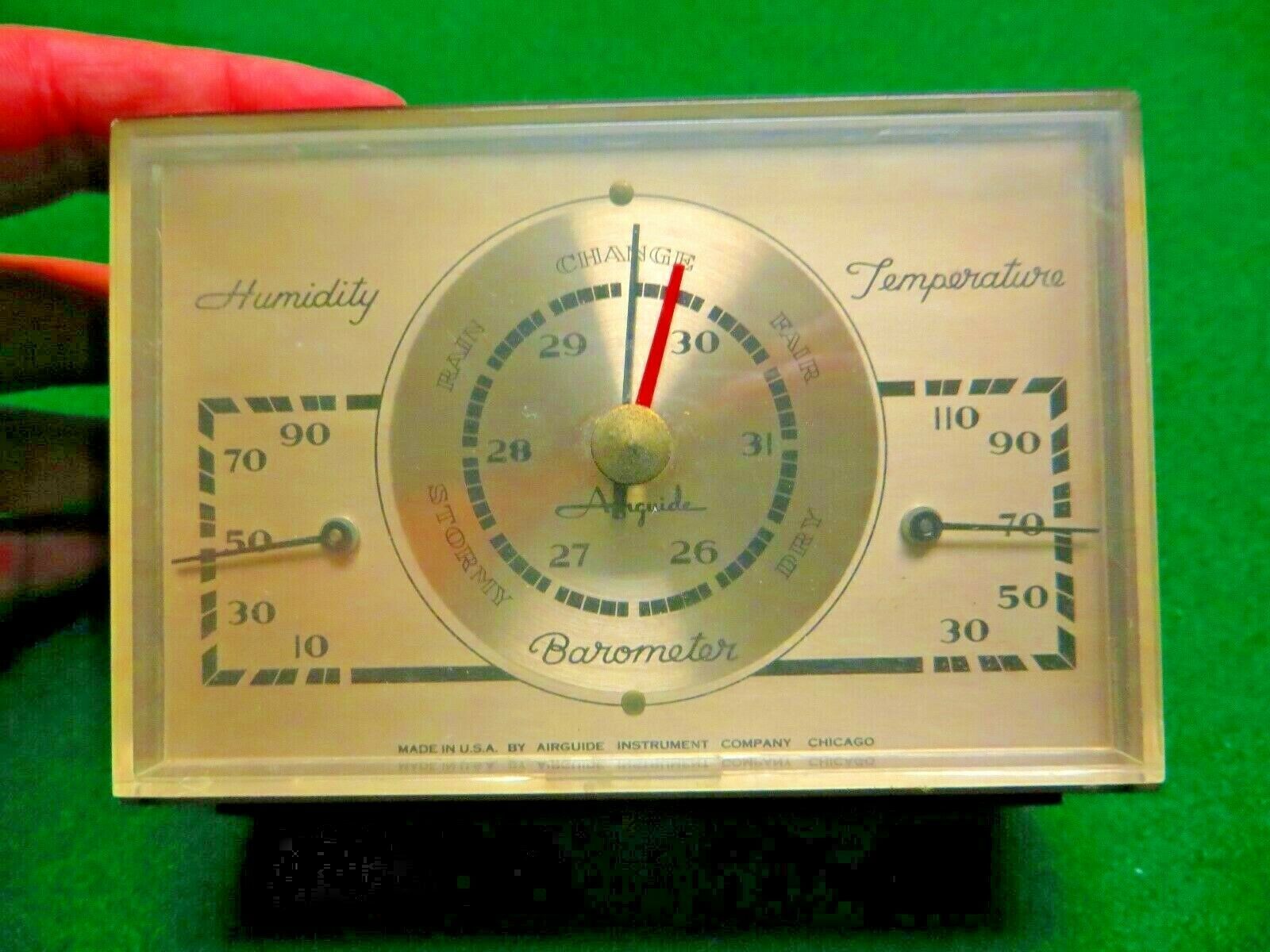 AIRGUIDE INSTRUMENT CO.THERMOMETERHUMIDITY,WEATHER CHANGE,BAROMETER