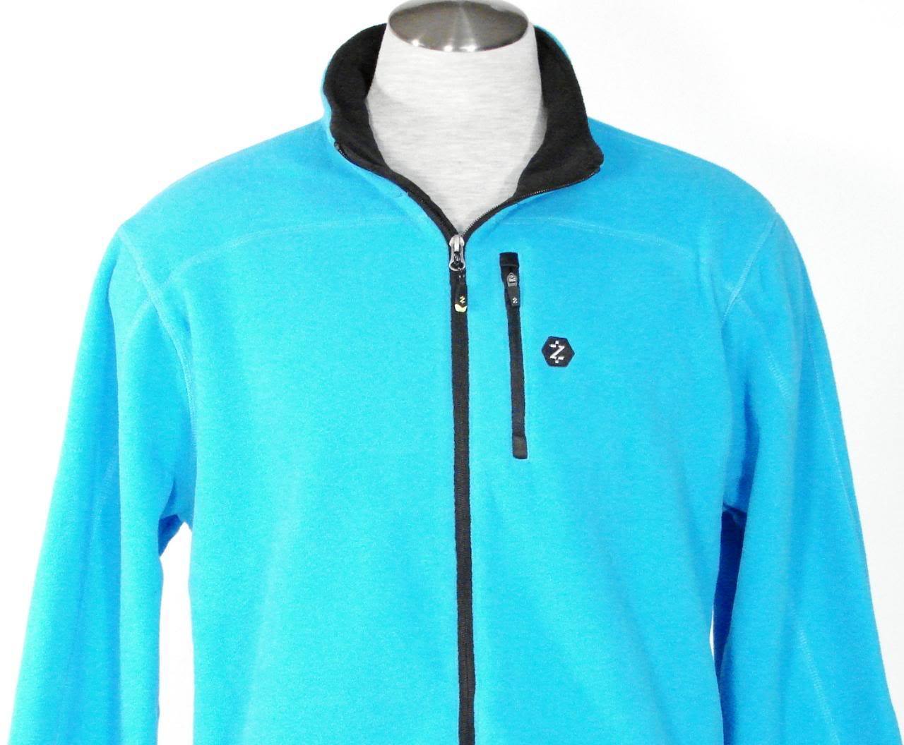 Izod Performx Full Zip Blue Fleece Jacket Men's NWT Coats & Jackets
