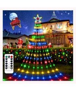 Christmas Decoration Outdoor Star Lights, 352LED Waterfall Christmas Tre... - $49.64