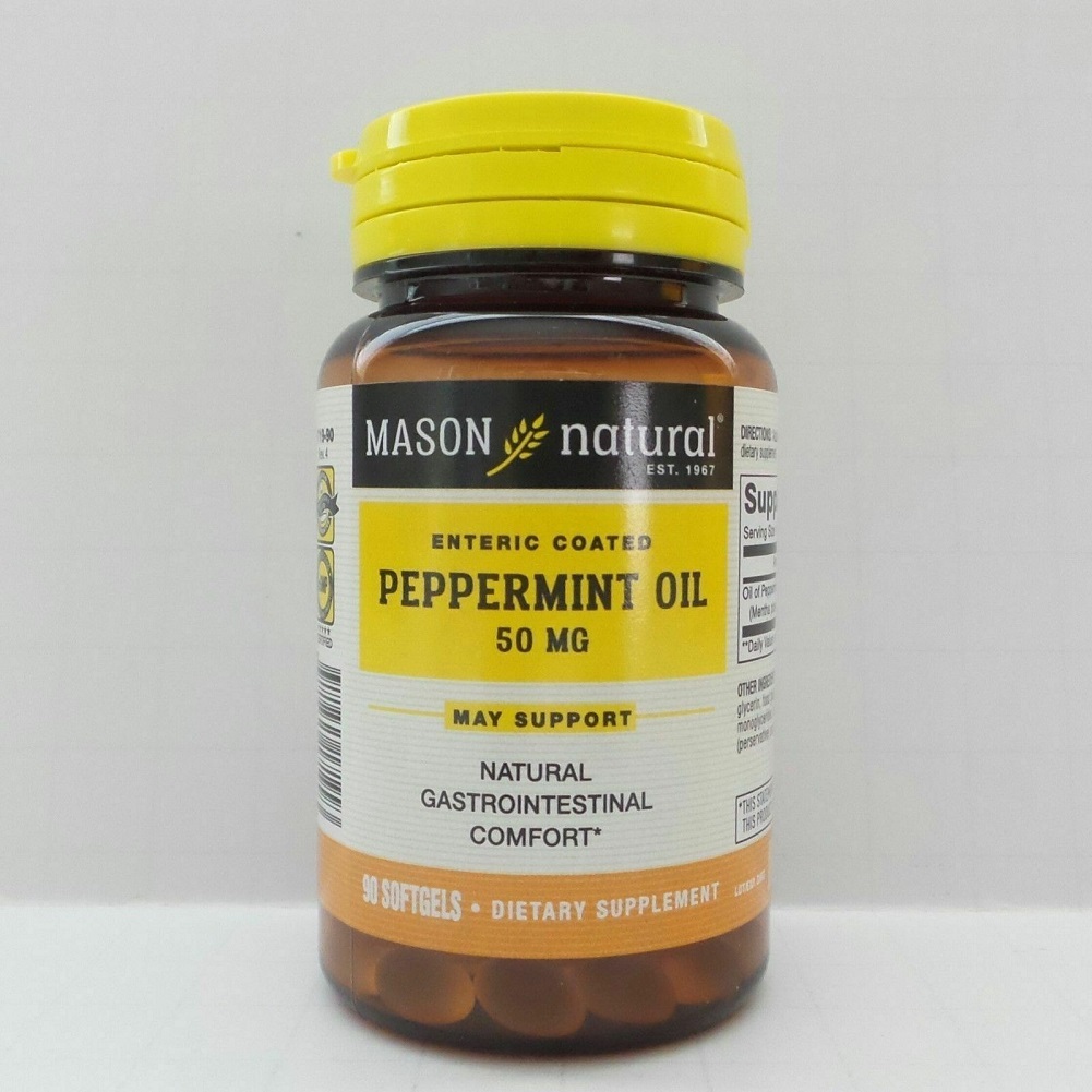 90 SOFT GELS PEPPERMINT OIL gastrointestinal comfort Natural Dietary Supplement