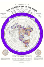 Flat Earth Map Alexander Gleason -  Gleason's 1892 New Standard Map of the World - $14.85+