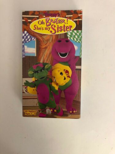 Barney BARNEY'S OH BROTHER SHE'S MY SISTER VHS 1998 TESTED-RARE VINTAGE ...