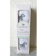Amazing Baby Muslin Swaddle Breathable Super Soft Cotton Blanket Zebra P... - $11.35