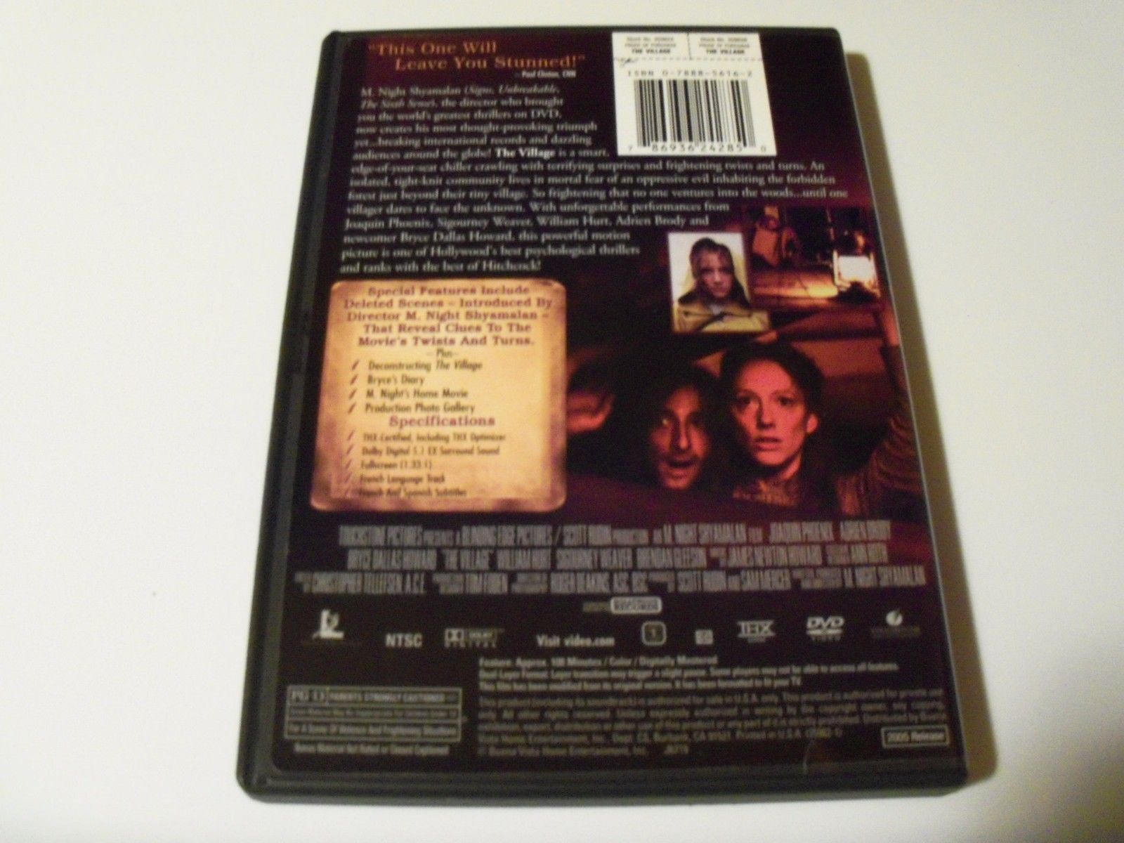 The Village DVD Joaquin Phoenix Adrien Brody Bryce Dallas Howard ...