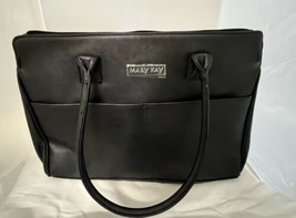 MARY KAY Large Black Shoulder Tote Travel Bag Purse Consultant Starter 17x12x6