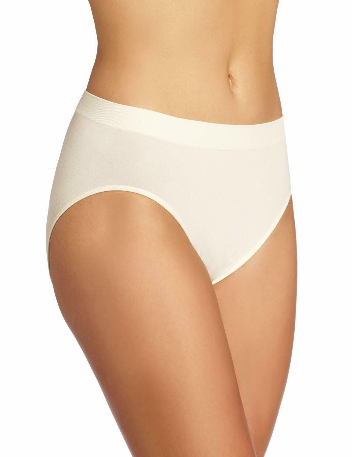 Wacoal IVORY Smooth Hi Cut Brief Panty, US Medium Panties