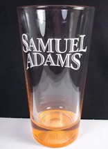 Samuel Adams pint beer glass heavy orange base with impressed basketball - £9.33 GBP