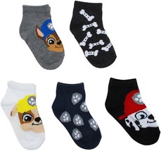 PAW PATROL CHASE MARSHALL 5-Pack Low Cut No Show Kids Ages 3-8 (Sock Siz... - $9.74