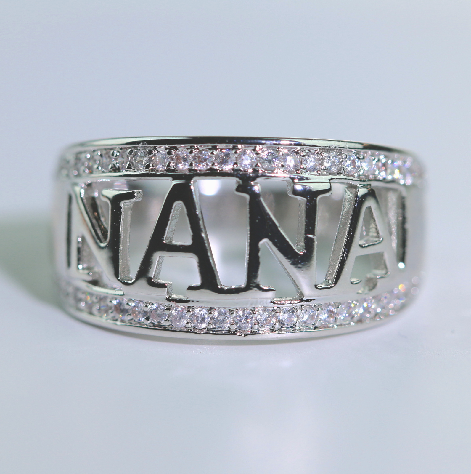 18K WGP Nana Ladies Ring