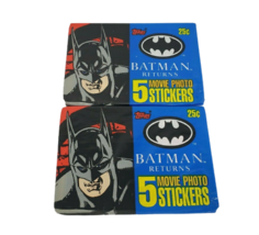 Vintage 1992 Topps Batman Returns 2 Paquets De 5 Film Photo Stickers Sce... - $9.53