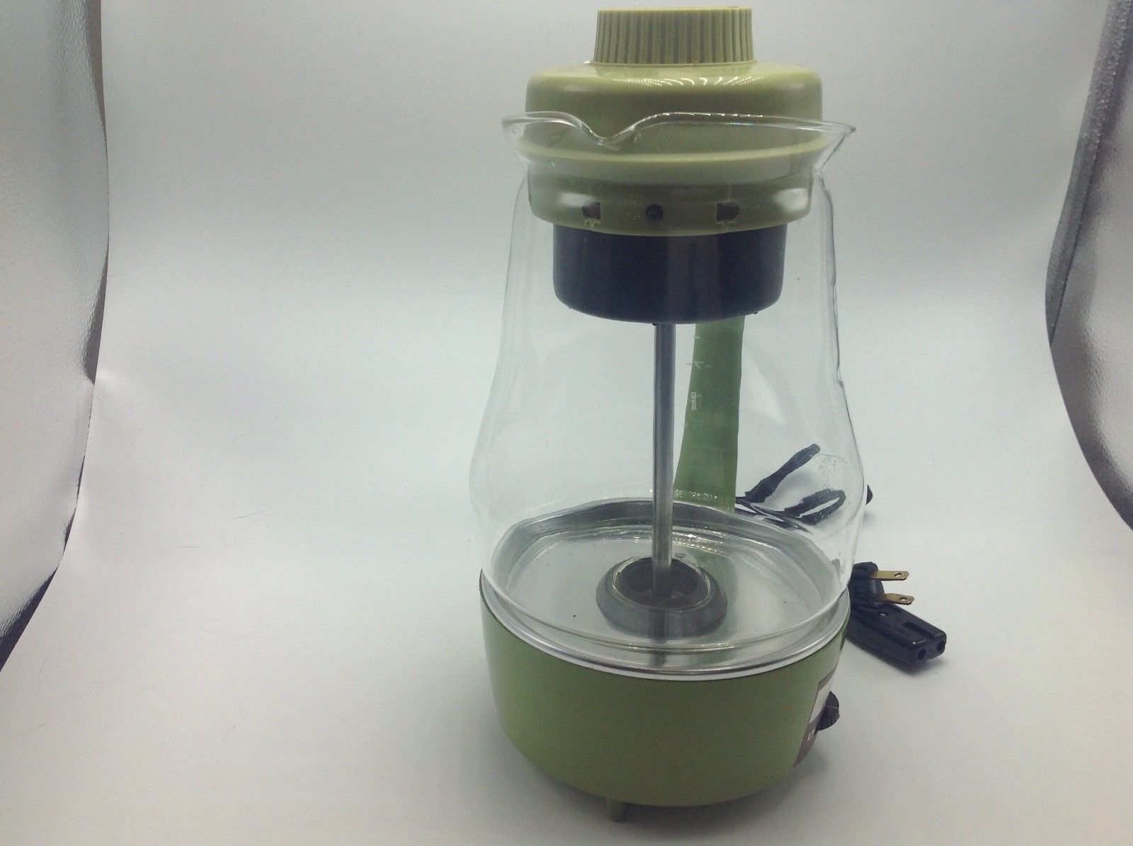 1973 Proctor Silex Electric Glass Percolator Coffee Pot Avocado Green