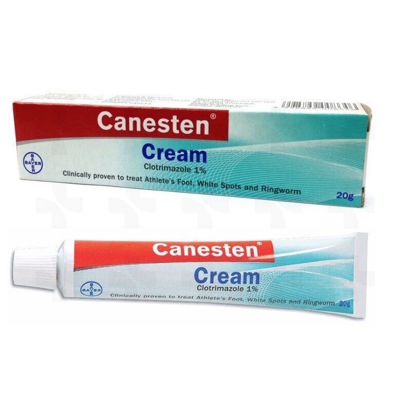 2X Canesten Cream Antifungal Ringworm Infection Athlete's Foot 20g FREE