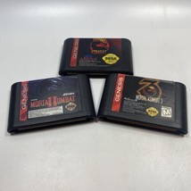 MORTAL KOMBAT 1 2 3 I II III Sega Genesis Game Bundle Lot Trilogy CARTS ... - $34.99