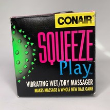 Conair 1994 Squeeze Play Vibrating Wed / Dry Massager Ball Works Rare Vintage - $19.99