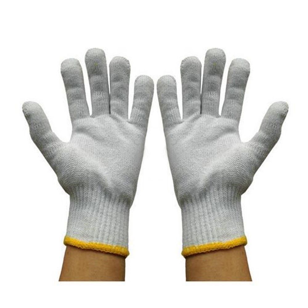 one pair Work Universal Protection Cotton Yarn Gloves 23cm Work Gloves